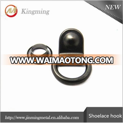 Gunmetal Metal D-ring Shoe Lace Eyelet And Hook