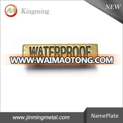 25mm Brass Engraved Logo Plate For Shoe