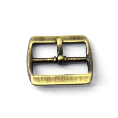 Factory Price High Quality Decorative Brushed Antique Brass Zinc Alloy adjustable Belt Pin Buckle