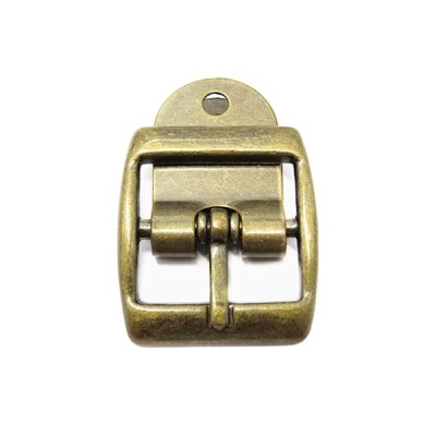 Customized 23mm Antique Brass Small Strap Pin Buckle Decorative Bags Shoes Bar Buckle For Sandals/slipper Shoes