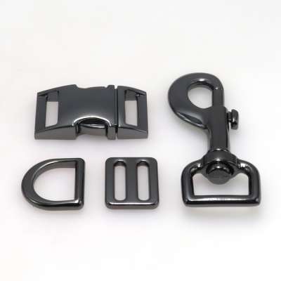 Custom Made 25mm D rings Side Buckles Quick Release Buckles Snap Hooks for Dog Leash